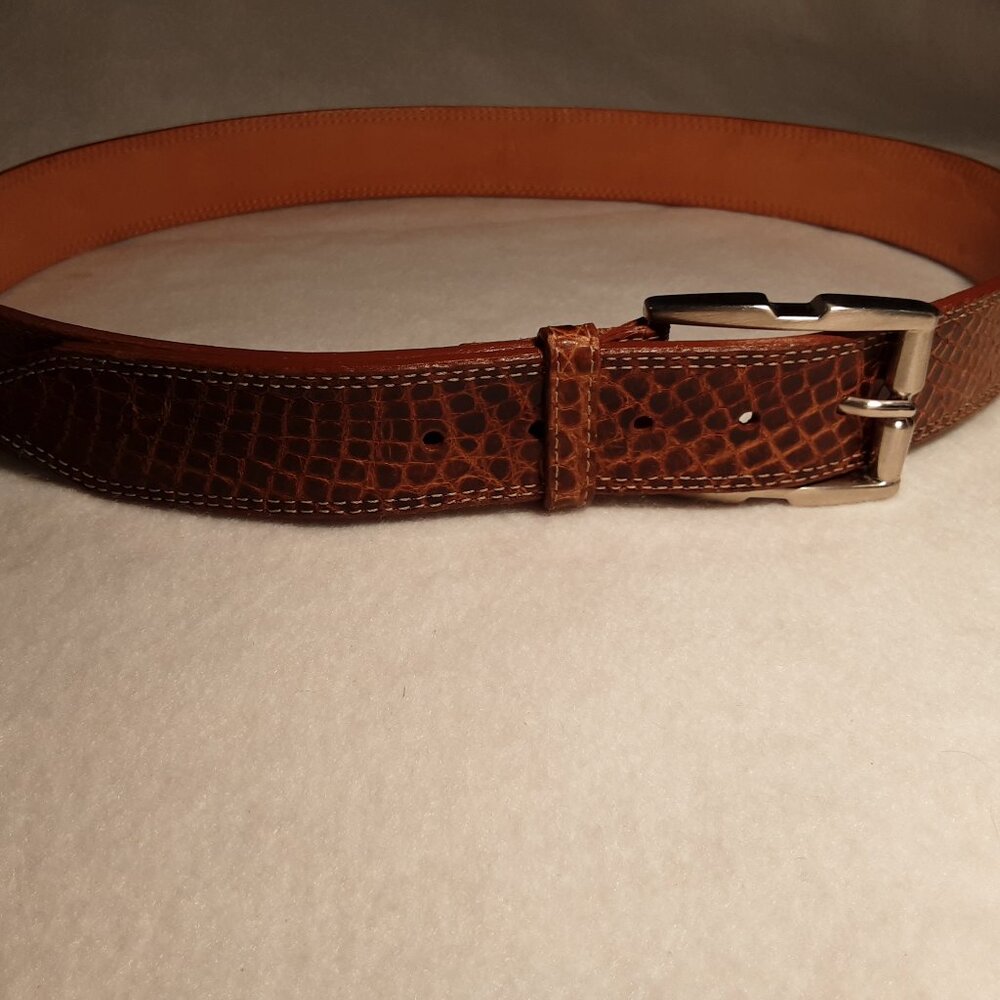 Martin Dingman Genuine Crocodile Belt 36" Handmade in America